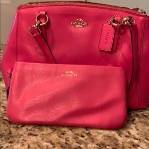 COACH purse and large wristlet.
